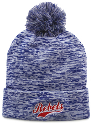 Custom Embroidered Under Armour Roll Up Heather Knit Pom Beanie