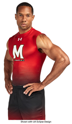 UA Armourfuse Compression Sleeveless Tee - Maryland Terrapins