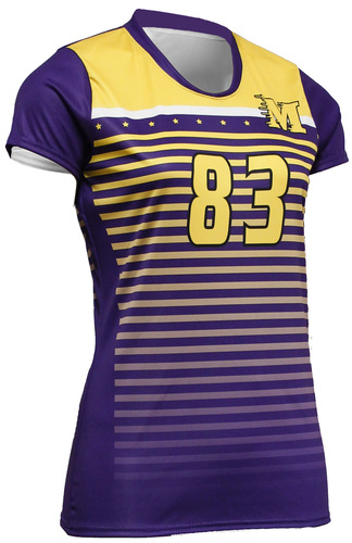 Custom Women's Cap Sleeve Volleyball Jersey