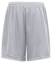 Badger 9&quot; Mesh Short, back view in white