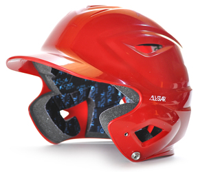 All-Star S7 OSFA Solid Gloss Batting Helmet in Red