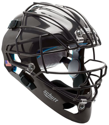 Schutt AiR Maxx Hockey Style Catcher's Helmet in Black