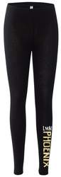 Bella Women's Fitness Leggings front view in black with design