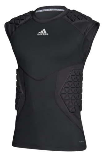 adidas Aphaskin 5 Pad Sleeveless Top in Black, Front View