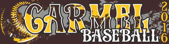 Carmel Baseball Bumper Sticker