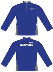 Custom Dribble Long Sleeve 1/4 Zip Shooter Shirt