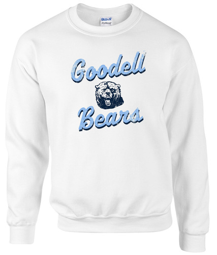 Custom Gildan DryBlend Crewneck Sweatshirt in White