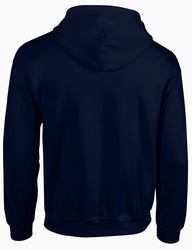 Gildan Full-Zip Hooded Sweatshirt Back View
