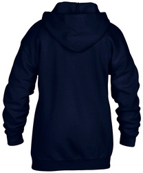 Back view of Gildan Youth Full-Zip Hooded Sweatshirt