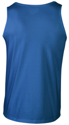 Gildan Ultra Cotton Tank Top back view in Royal