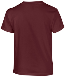 Back view in Gildan Youth Heavy Cotton T-Shirt