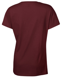 Back view of Gildan Women's Heavy Cotton T-Shirt