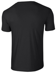 Back view of Gildan SoftStyle T-Shirt in Black