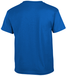 Back view of Gildan Youth Ultra Cotton Tee in Royal