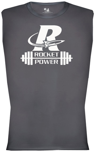 Badger Pro Compression Sleeveless Tee, Front View