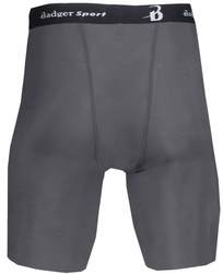 Badger Compression Short back view in Graphite