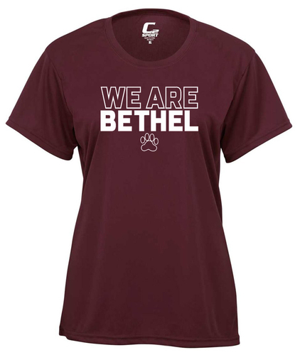 C2 Women's Performance Tee in Maroon