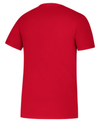 adidas Amplifier Short Sleeve Tee in Power Red, Back View