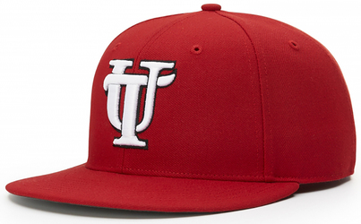 Richardson Surge Fitted Cap front view in Red