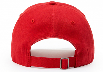 Richardson Garment Wash Cap back view in Red