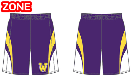 Alleson Youth Sublimated Single Ply Basketball Short