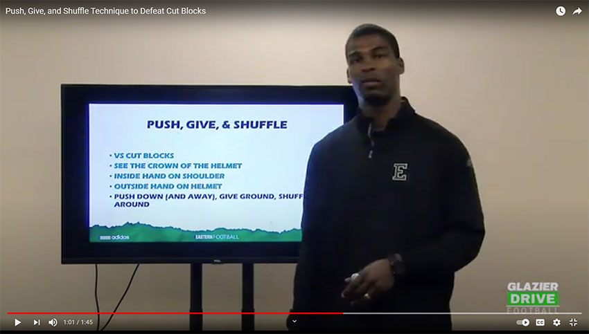 Push, Give, and Shuffle Technique to Defeat a Cut Block